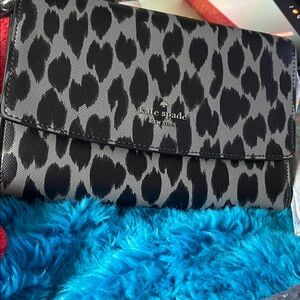 Kate Spade Perry Crossbody/Wallet Spotted Animal Print NWT